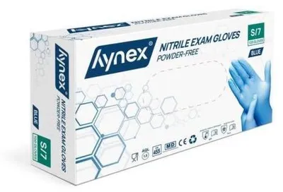 Zdjęcie produktu dla Rękawice nitrylowe Hynex bezpudrowe niebieskie - 10 x 100 sztuk