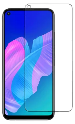 A clear screen protector is shown on top of a smartphone.