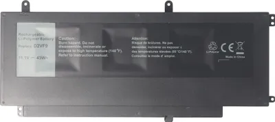 Produktbild von Akku passend für Dell Inspiron 15 7547, 7548, Li-Polymer, 11,1V, 3870mAh, 43Wh, built in, ohne Werkzeug