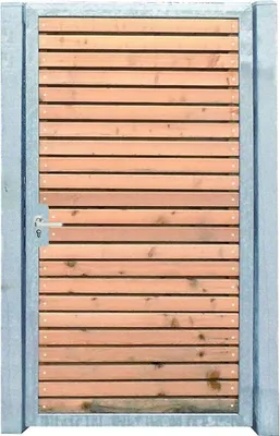 Produktbild von Gartentor Holztor mit Pfosten 105cm x 180cm Tor Pforte Verzinkt Holzfüllung Quer