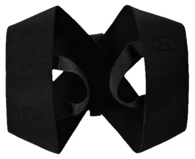 Immagine prodotto di Cintura di supporto lombare per yoga, con vestibilità regolabile, maggiore supporto per la zona lombare, colore nero, taglia L