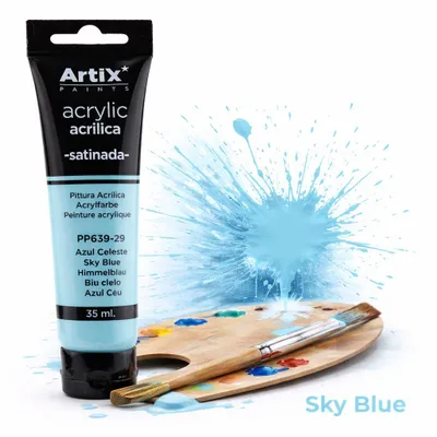 Produktbild von Acrylfarbe SKY BLUE Artix PP639-29, 35ml