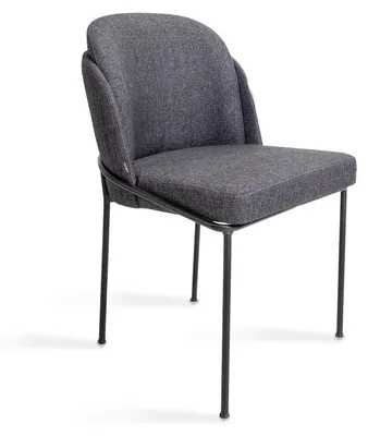Produktbild von Luxus Grau Stuhl Esszimmer Polster Stoff Möbel Neu Designer Stühle