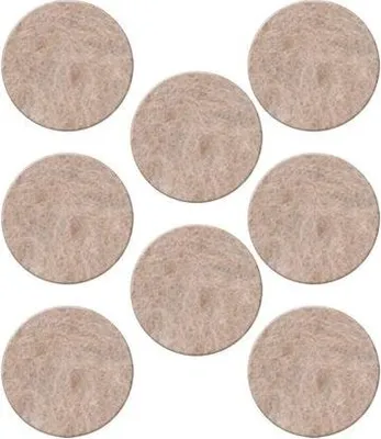 Immagine prodotto di Set di 8 feltri adesivi in lana, SCOTCH, diam. 25mm, beige