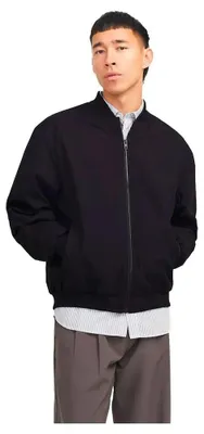 Obrázek produktu pro Jack & Jones 12268608_2161_L, Bomber, Uni, Dospělý, Zip, Polyester, Černá