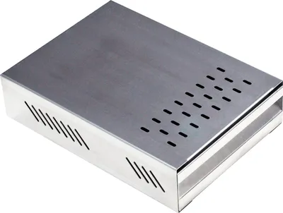 Produktbild von scarlet espresso | Sudschublade »Professionale« für Kaffeesatz, Abklopfbehälter für Siebträger, gummierter Abklopfstab, aus Edelstahl/pulverbeschichtetem Stahl, 250 x 350 x 80 mm, Farbe:Edelstahl