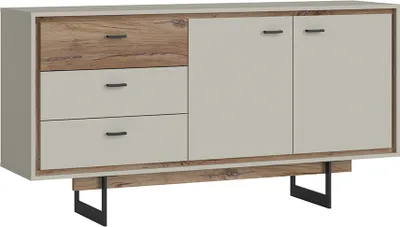 Produktbild von Sideboard in Flagstaff Eiche Nb. und grau RAMVIK-129, B/H/T ca. 160/84/40 cm