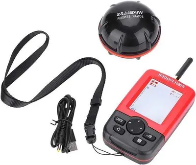 Immagine prodotto di Ecoscandaglio da 100 m con schermo LCD, sonar a eco di profondità, localizzatore di pesci wireless