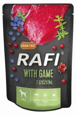 Produktbild von DOLINA NOTECI RAFI Nasses Hundefutter Wildfleisch Heidelbeere Preiselbeere 300 g