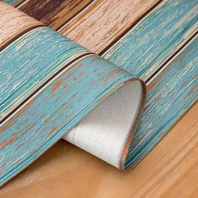 Produktbild von Gartenwäschetablet grün Gartenwäschetablet Sommer nautischer Anker Laken Gartenwäschetücher Retro rustikale Schurhölzer Holzstruktur Küche Esszimmer Dekoration Gartenwäschetablet modern für Fest 40 x 140 cm
