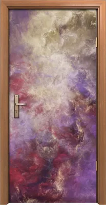 Produktbild von Türposter 90x200 cm Türaufkleber Türtapete Türfolie Klebefolie Abstrakte surreale Wolken