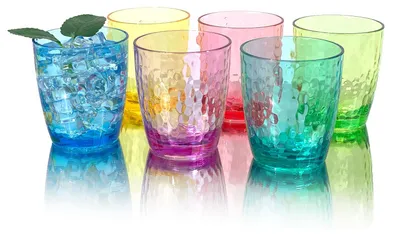 Plastikbecher-Set 6er, 26 oz, BPA-frei, unzerbrechlich, spülmaschinenfest