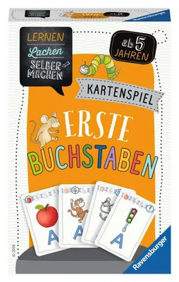 Obrázok produktu pre Ravensburger 80659 Ravensburger Lernen Lachen Selbermachen: Erste Buchstaben Kartenspiel