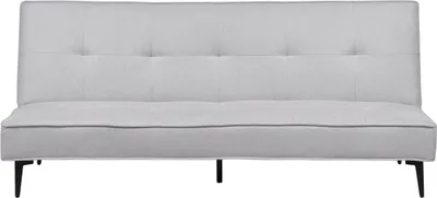 Obrázek produktu pro BELIANI Rozkládací pohovka světle šedá čalouněná moderní obývací pokoj 3místná bez područek minimalistický design