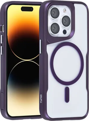 Immagine prodotto di Custodia posteriore TUNIQ per iPhone 14 Pro - Silicone Magsafe - Viola