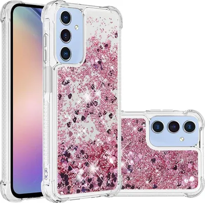 Produktbild von Samsung Galaxy A17 Hülle - Coverup Liquid Glitzer Back Cover - Roségold