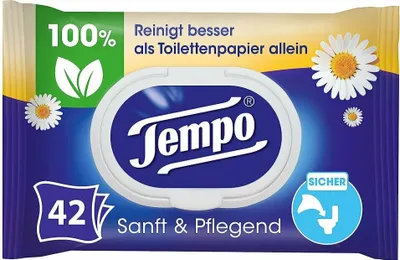 Image de Tempo vochtige toiletdoekjes, zacht en verzorgend