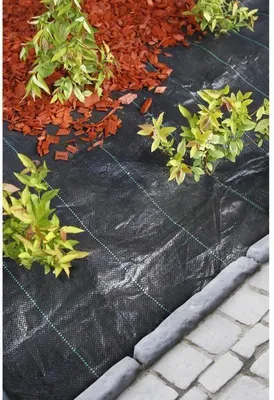Produktbild von Unkrautvlies, Schwarz, 3,30 x 5 m, 100 g/m², UV-beständig, Anti-Unkraut