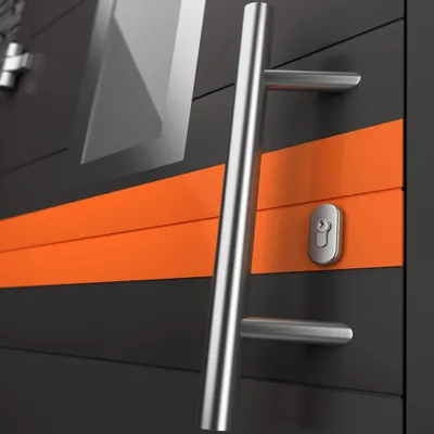 Produktbild von Stoßgriff Stangengriff Haustürgriff Haustürbeschlag Edelstahl matt gebürstet ø 32mm 1300mm