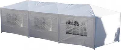 Image de Bc-elec - 5300-0006 PAVILLON PAVILLON DE JARDIN TENTE DE FÊTE TENTE DE JARDIN TENTE DE BIERE 3X9M BLANC