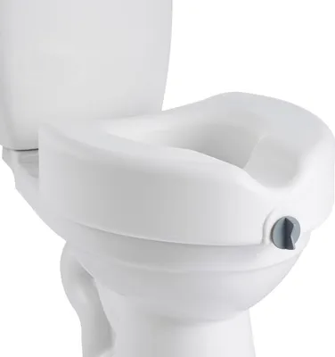 Obrázek produktu pro Zvýšené WC sedátko - Zvýšené WC sedátko - Výška 12,7 cm - Nosnost 158 kg - Zvětšený otvor - Pro seniory - Pro kulaté a podlouhlé toalety