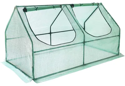 Obrázek produktu pro Skleník, pařník, tunelový skleník – zelený – 180 x 90 x 90 cm – s okny