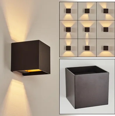 Produktbild von Vaccina »Vaccina« moderne Wandlampe aus Metall in Braun