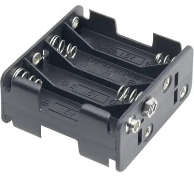 Productafbeelding van AA-batterijhouder voor 8 Mignon batterijen 1,5 V met drukknop en open batterijvak