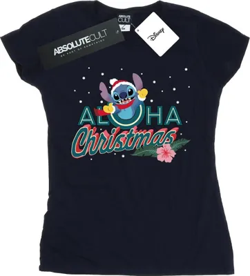 Produktbild von Disney - "Aloha" T-Shirt für Damen BI25401 (XXL) (Marineblau)