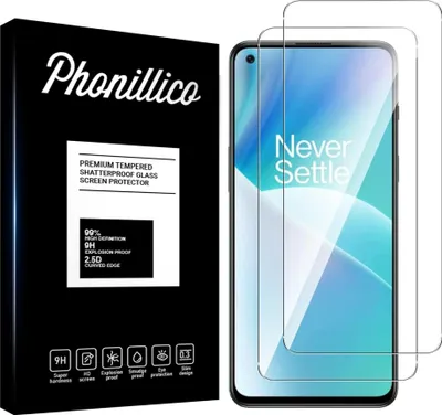 Produktbild von Hartglas für OnePlus Nord 2T [2 Stück] Displayschutzfolie Screen Protector Film Anti-Kratzer Glas Resistant Phonillico®