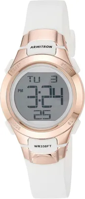 Zdjęcie produktu dla Cyfrowy chronograf damski, zegarek na rękę z bransoletą z żywicy, wyświetlacz LCD, alarm, podwójny czas, podświetlenie, wodoszczelność do 100 metrów