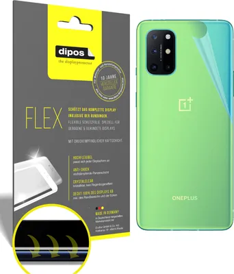 Obrázok produktu pre 3x ochranná fólia pre OnePlus 8T zadný kryt, 100% pokrytie displeja, dipos Flex