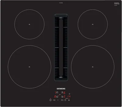 Obrázek produktu pro Siemens iQ300 EH611BE15E, Černá, Vestavěné, 60 cm, Indukční varná deska se zónami, Keramický, 4 zóna/zón