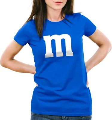 Produktbild von style3 m Damen T-Shirt für Fasching und Karneval Gruppen-Kostüm Paar-Verkleidung JGA Party, Farbe:Blau, Größe:M