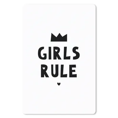 Produktbild von MuchoWow® Mauspad Mousepad Zitate - Kinder - Mädchen - Mädchen regieren - Sprichwörter 18x27 cm - Mousepads - Maus Mat - Pad - Mausunterlage
