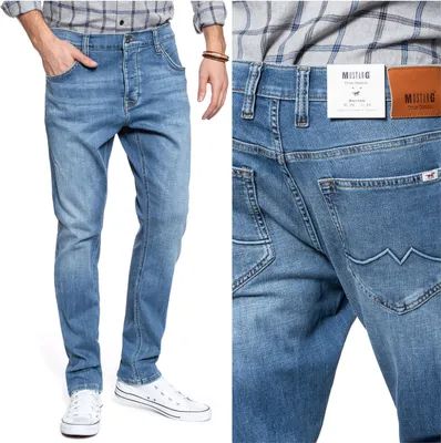 Produktbild von MUSTANG, Herren Jeanshosen, Slim fit, HARLEM, W32 L34, Blau, Jeans, baggyjeans, buggy