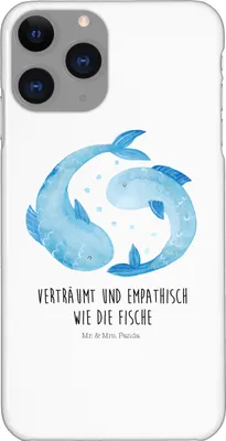 Produktbild von Mr. & Mrs. Panda Iphone 11 Pro Handyhülle Sternzeichen Fische - Weiß - Geschenk, Geburtstag Februar, Fisch, Sternbild, März, Premium Kunststoff, Handy Case