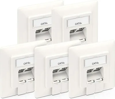 Produktbild von PureLink MCA200 CAT.6a Netzwerkdose Unterputz (5 Dosen), weiß