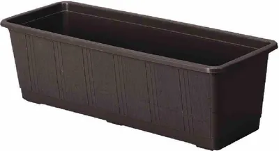 Produktbild von Bewässerungsbalkonkasten Aqua Green Plus 60 cm braun mit Wasserstandsanzeige Langzeitbewässerung von Geli