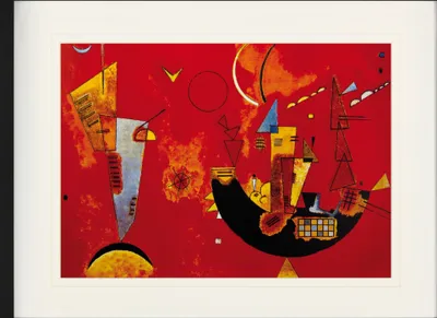Produktbild von Wassily Kandinsky Gerahmtes Bild Mit Edlem Passepartout | Wand-Bilder | Im Bilderrahmen - Mit Und Gegen, 1929 (60 x 80 cm)