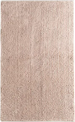 Produktbild von Dreamhome hochwertige große Badematte 65x110 rutschfest Badezimmerteppich Badvorleger schnell trocknender pflegeleichter Duschvorleger , Farbe:DUNKELGRAU