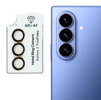 Obrázok produktu pre Ochranné sklo na fotoaparát pre Samsung Galaxy Z Fold8 Ultra, 9H, zlatá farba
