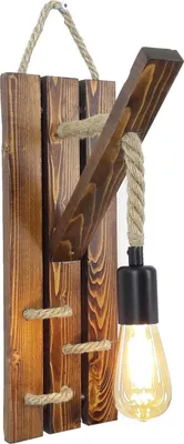 Produktbild von Opviq, Ahşap Aplik 19, Wandleuchten, Nussbaum, Kiefernholz, 29 x 45 x 23 cm