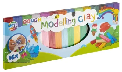 Produktbild von MOXY Kreative Knetmasse Set 16 Farben Soft Dough Kit