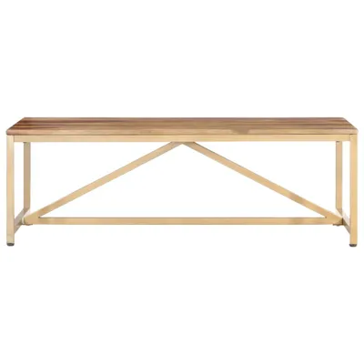 Image de vidaXL Table basse 120x60x40 cm en bois massif