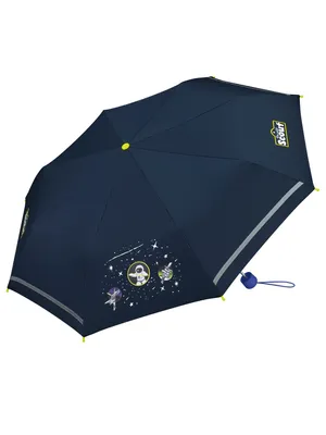 Produktbild von Scout Weltall Kinder-Taschenregenschirm mit Reflektorstreifen Space
