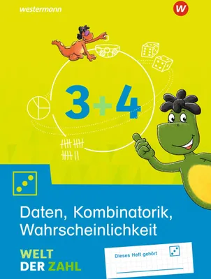 Produktbild von Welt der Zahl - Zusatzmaterial 3/4. Arbeitsheft Daten, Kombinatorik, Wahrscheinlichkeit