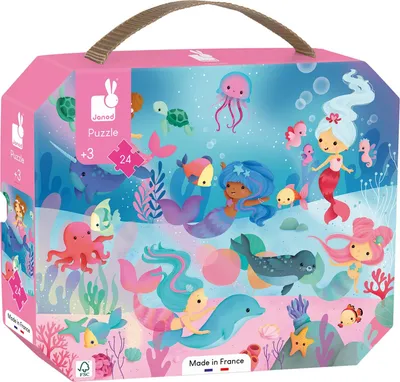 Image de Janod Puzzle - Mermaids, 24pcs.