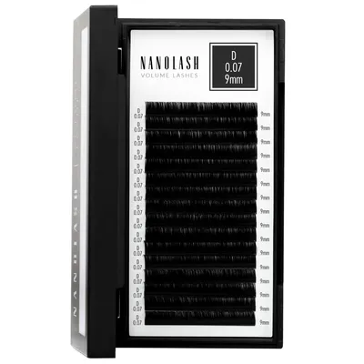 Image de Extensions de cils volume Nanolash - 0.07 D curl 9mm