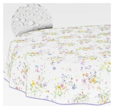 Produktbild von Wachstuchtischdecke abwaschbar mit Lotuseffekt für Outdoor 200 x 140 cm